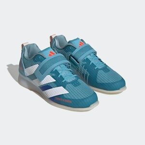 NWT Adidas Unisex Adult Weightlifting Shoes 3 in Blue/White/Red in W9.5 or M8.5